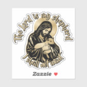 Jesus Caring Shepherd Sticker (Vel)