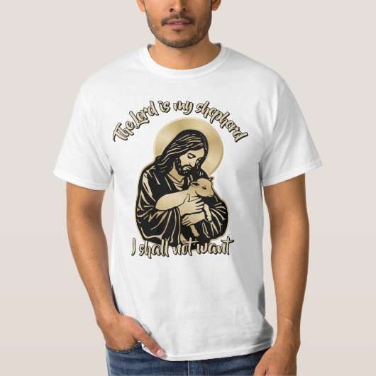 Jesus Caring Shepherd T-shirt (Voorkant)
