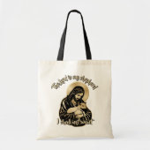 Jesus Caring Shepherd Tote Bag (Voorkant)
