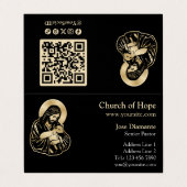 Jesus Caring Shepherd Visitekaartje (Buitenkant ongevouwen)