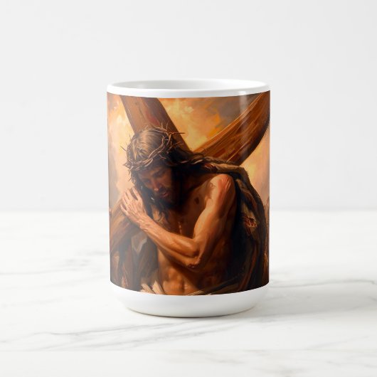 Jesus Carries The Cross Mug Koffiemok (Center)