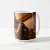 Jesus Carries The Cross Mug Koffiemok (Voorkant rechts)