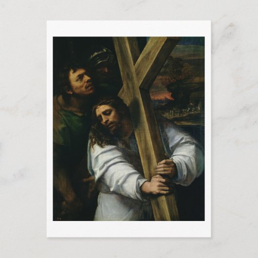 Jesus Carrying the Cross, c.1535 (olie op het pane Briefkaart (Voorkant)