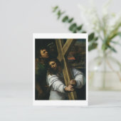 Jesus Carrying the Cross, c.1535 (olie op het pane Briefkaart (Staand voorkant)