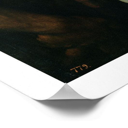 Jesus Carrying the Cross, c.1535 (olie op het pane Poster (Hoek)