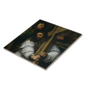 Jesus Carrying the Cross, c.1535 (olie op het pane Tegeltje (Zijkant)