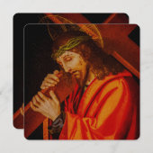 Jesus carrying the cross card (Voorkant / Achterkant)