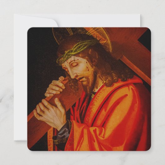 Jesus carrying the cross card (Voorkant)