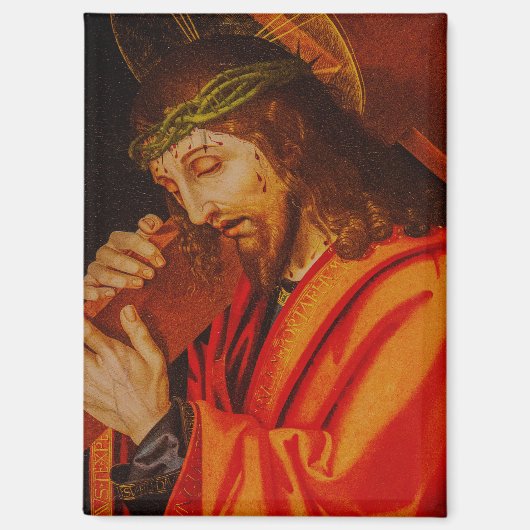 Jesus carrying the cross magnet (Voorkant)