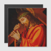 Jesus carrying the cross magnet (Voorkant / Achterkant)
