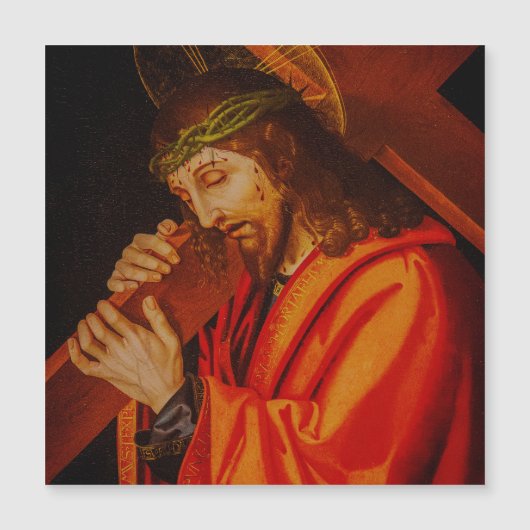 Jesus carrying the cross magnet (Voorkant)