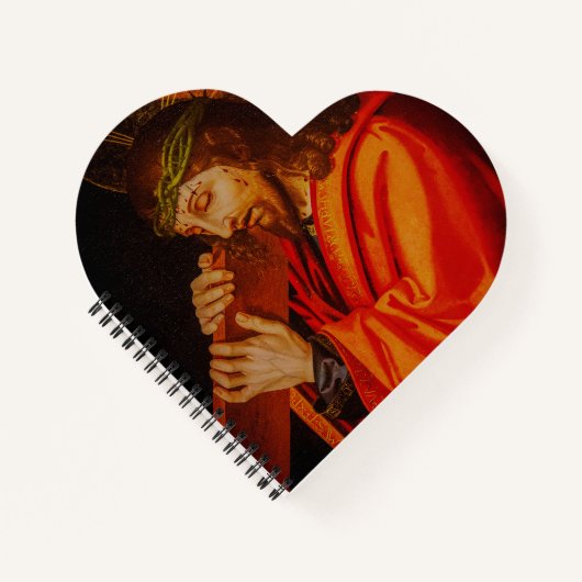 Jesus carrying the cross notebook notitieboek (Voorkant)