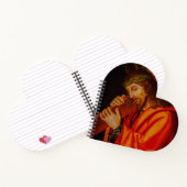 Jesus carrying the cross notebook notitieboek (Binnen)