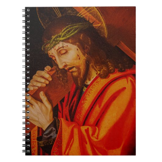 Jesus carrying the cross notebook notitieboek (Voorkant)