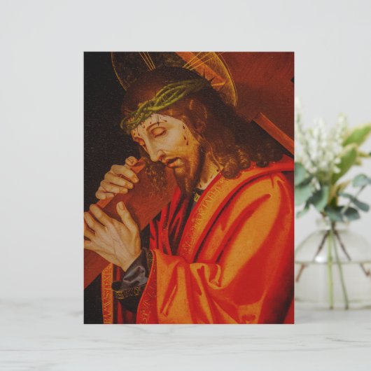 Jesus carrying the cross papers print (Staand voorkant)