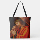Jesus carrying the cross tote bag (Achterkant)