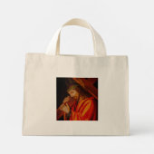 Jesus carrying the cross toten bag mini tote bag (Achterkant)