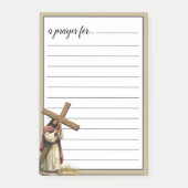 Jesus Carrying the Cross War Room Prayer Post-it® Notes (Voorkant)