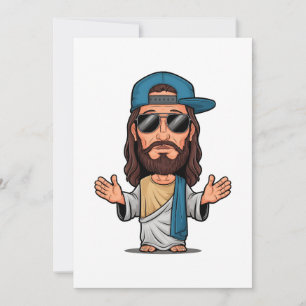 Jesus cartoon swag feestdagenkaart