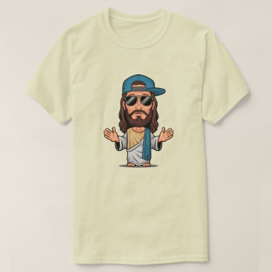 Jesus cartoon swag t-shirt (Design voorkant)