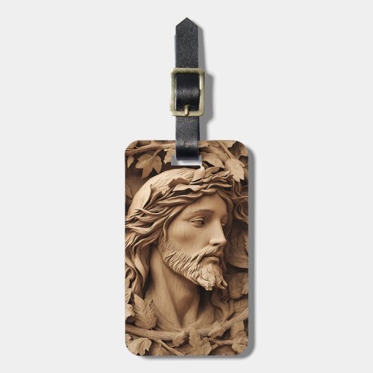 Jesus Carving Bagagelabel (Voorkant verticaal)