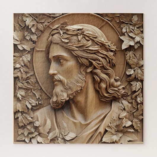 Jesus Carving Jigsaw Puzzel (Verticaal)
