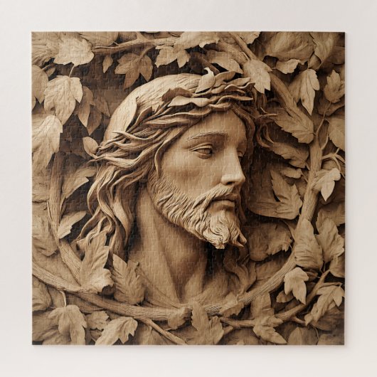 Jesus Carving Jigsaw Puzzel (Verticaal)