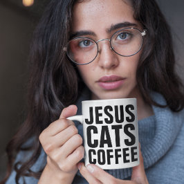 JESUS CATS COFFEE CHRISTELIJK COFFEE Mugs Koffiemok