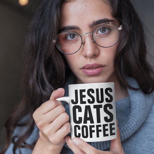 JESUS CATS COFFEE CHRISTELIJK COFFEE Mugs Koffiemok