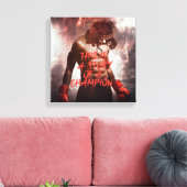 Jesus Champion Canvas Print (Insitu (Woonkamer))
