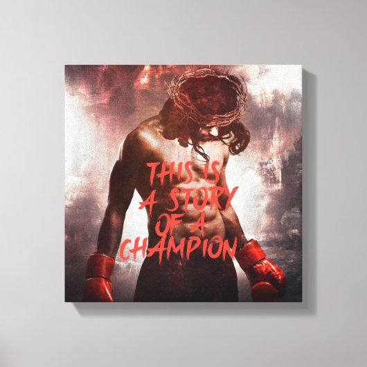 Jesus Champion Canvas Print (Voorkant)