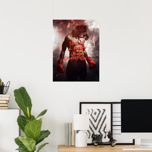 Jesus Champion Poster (Thuiskantoor)