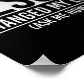 Jesus Changed My Life Ask Me How Jesus  Poster (Hoek)