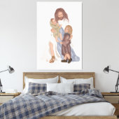 Jesus & Children Canvas Afbeelding (Insitu (Slaapkamer))