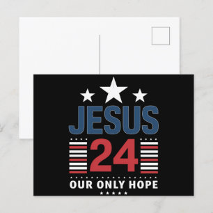 Jesus Christ 2024 President Verenigde Staten Verki Briefkaart