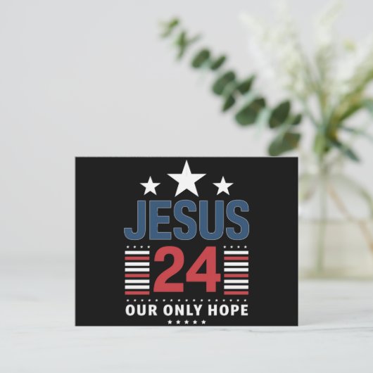 Jesus Christ 2024 President Verenigde Staten Verki Briefkaart (Staand voorkant)