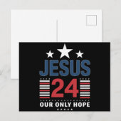 Jesus Christ 2024 President Verenigde Staten Verki Briefkaart (Voorkant / Achterkant)