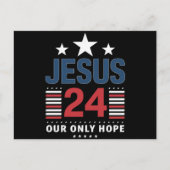 Jesus Christ 2024 President Verenigde Staten Verki Briefkaart (Voorkant)