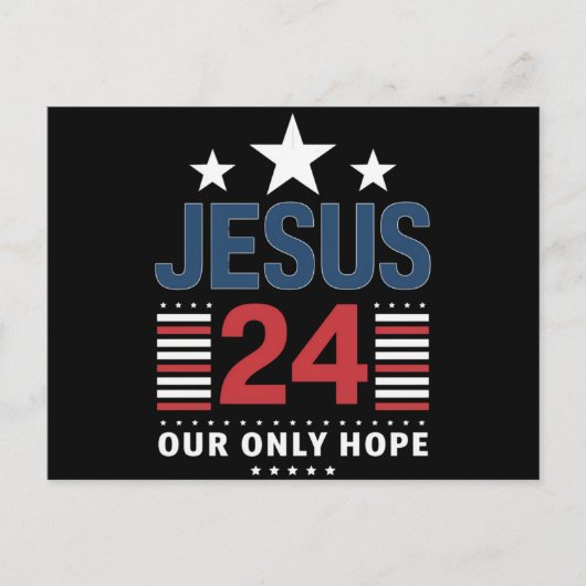 Jesus Christ 2024 President Verenigde Staten Verki Briefkaart (Voorkant)