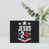 Jesus Christ 2024 President Verenigde Staten Verki Briefkaart (Staand voorkant)