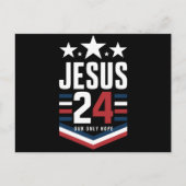 Jesus Christ 2024 President Verenigde Staten Verki Briefkaart (Voorkant)