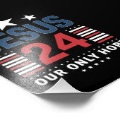 Jesus Christ 2024 President Verenigde Staten Verki Foto Afdruk (Hoek)