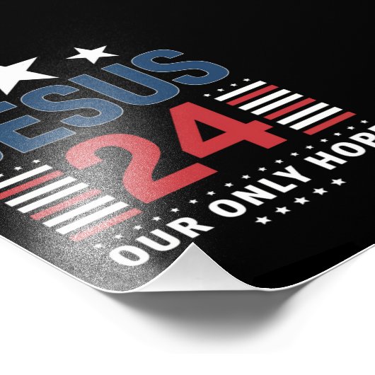 Jesus Christ 2024 President Verenigde Staten Verki Foto Afdruk (Hoek)