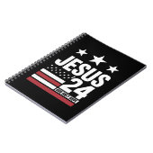 Jesus Christ 2024 President Verenigde Staten Verki Notitieboek (Linkerzijde)