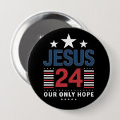 Jesus Christ 2024 President Verenigde Staten Verki Ronde Button 4,0 Cm (Voorkant /achterkant)