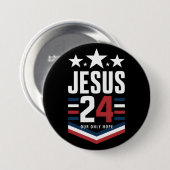 Jesus Christ 2024 President Verenigde Staten Verki Ronde Button 7,6 Cm (Voorkant /achterkant)