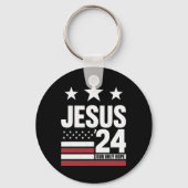 Jesus Christ 2024 President Verenigde Staten Verki Sleutelhanger (Voorkant)