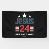 Jesus Christ 2024 President Verenigde Staten Verki Spandoek (Horizontaal)