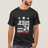 Jesus Christ 2024 President Verenigde Staten Verki T-shirt (Voorkant)