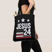 Jesus Christ 2024 President Verenigde Staten Verki Tote Bag (Dichtbij)